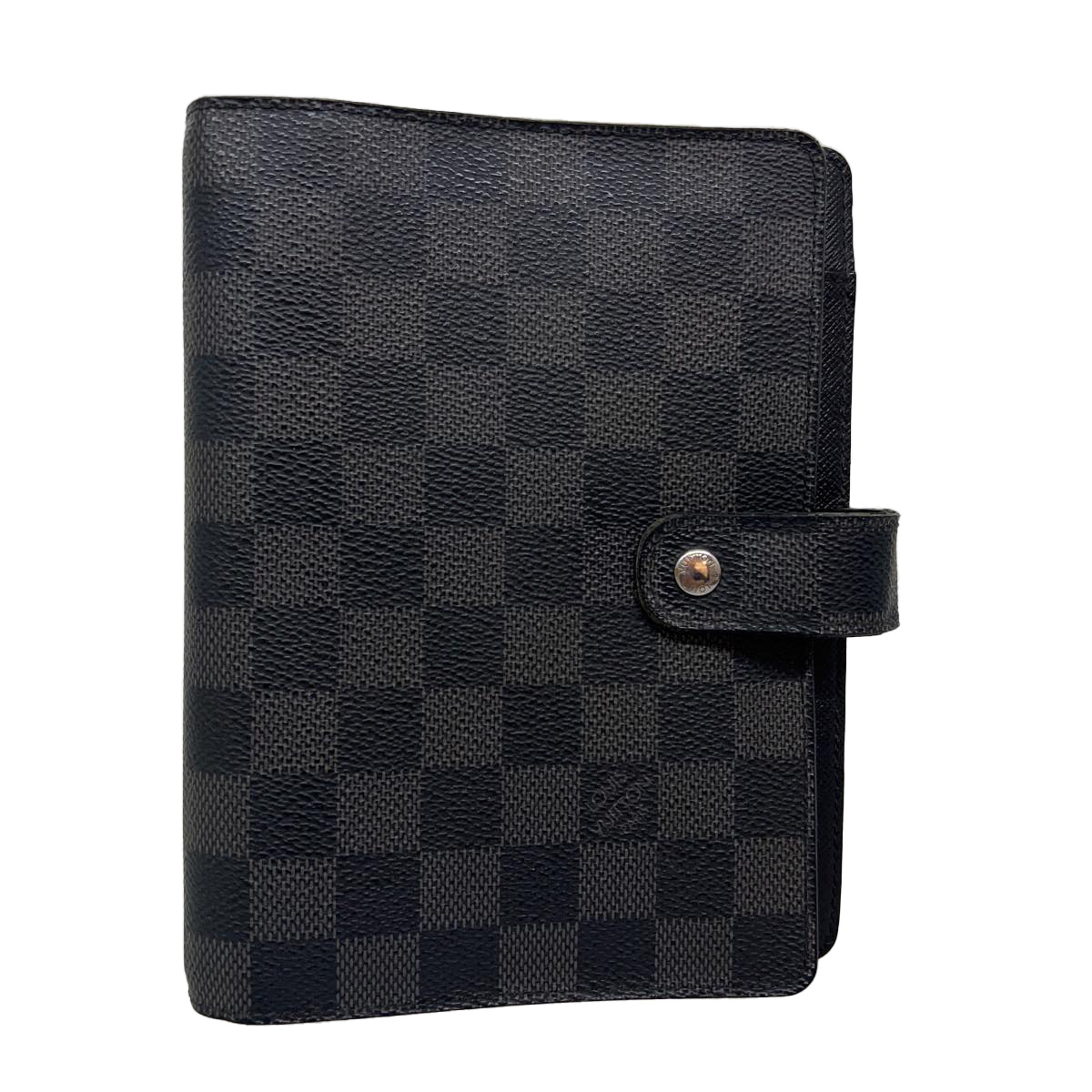 Louis Vuitton Damier Graphite Agenda Mm Day Planner Cover R20242 Lv Auth Tp500